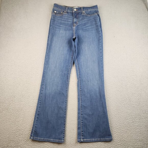 Levi's Denim - Levi's 512 Jeans Womens 10 Misses Blue Perfectly Slimming Boot Cut Stretch Denim